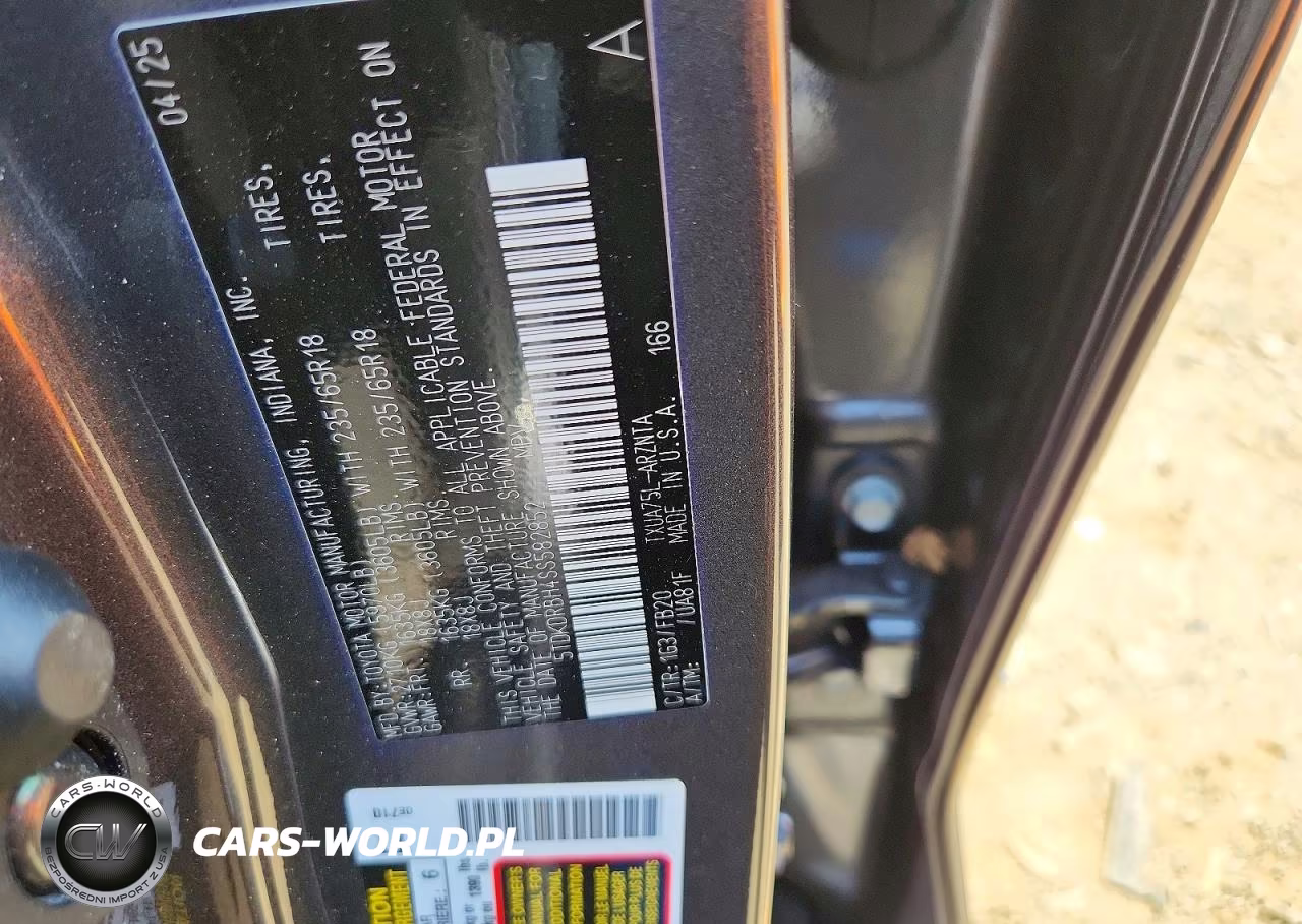 2025 Toyota Highlander Le VIN:5TDKDRBH4SS582852 - 13
