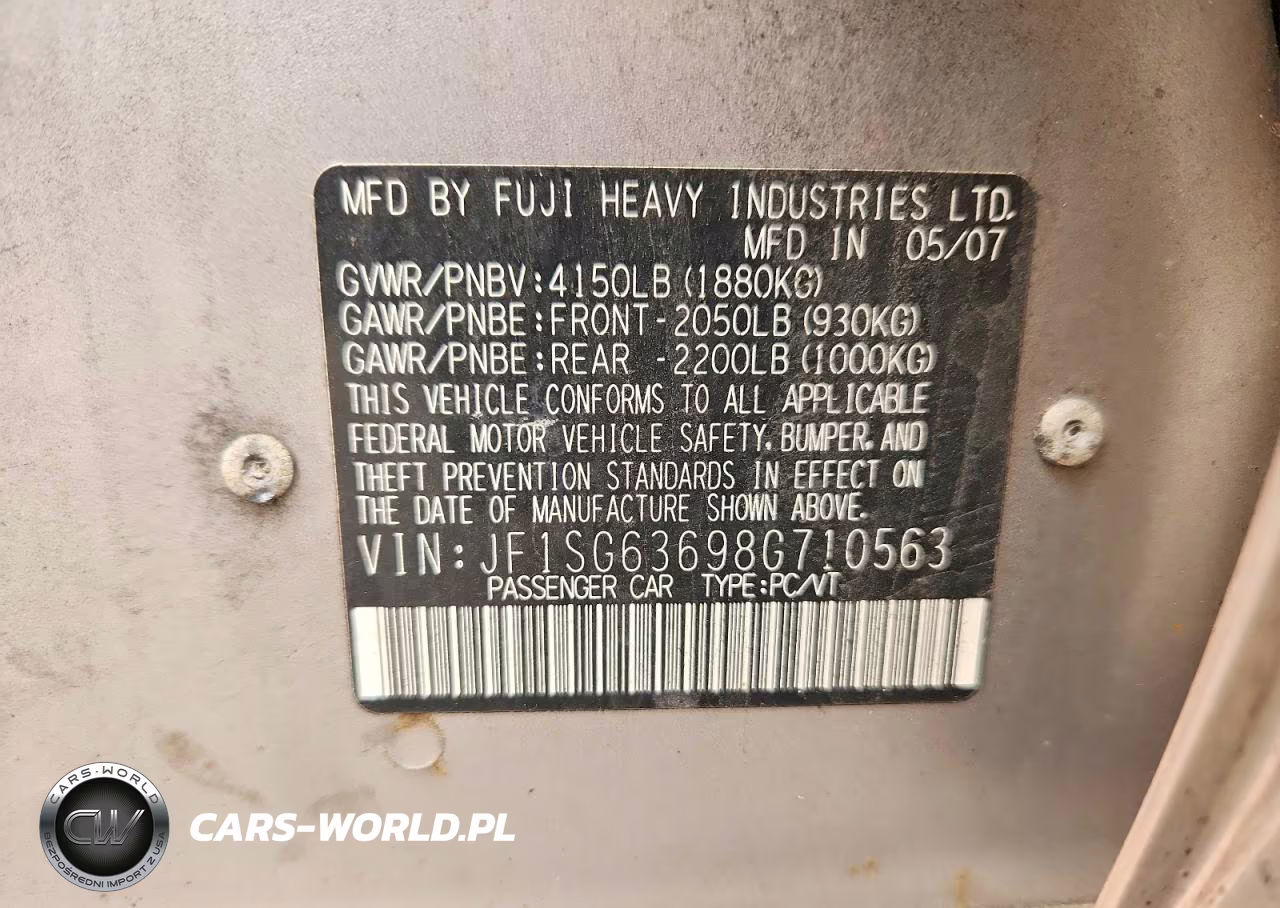 2008 Subaru Forester 2.5X VIN:JF1SG63698G710563 - 13