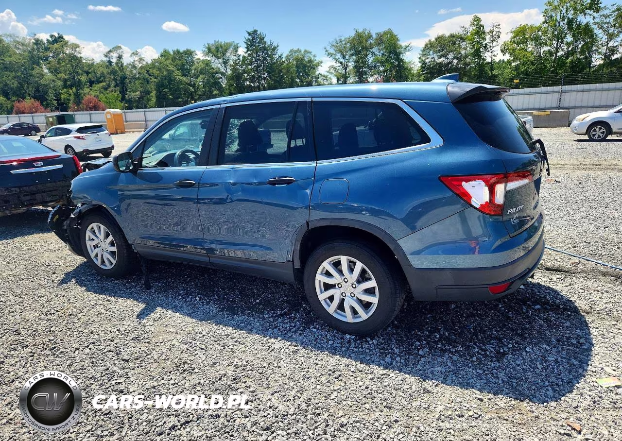 2019 Honda Pilot Lx VIN:5FNYF5H17KB033013 - 2