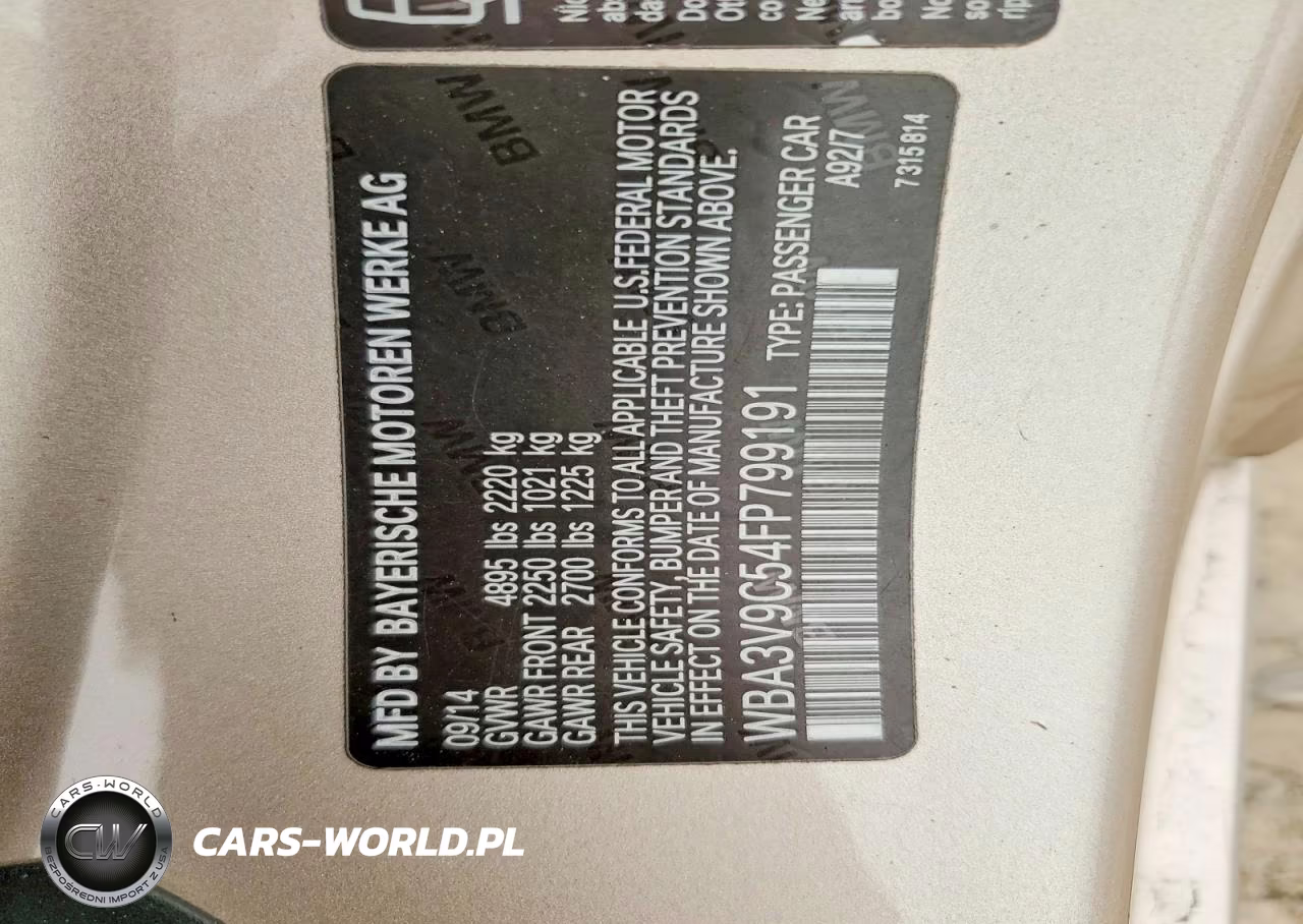 2015 BMW 428 Xi VIN:WBA3V9C54FP799191 - 12