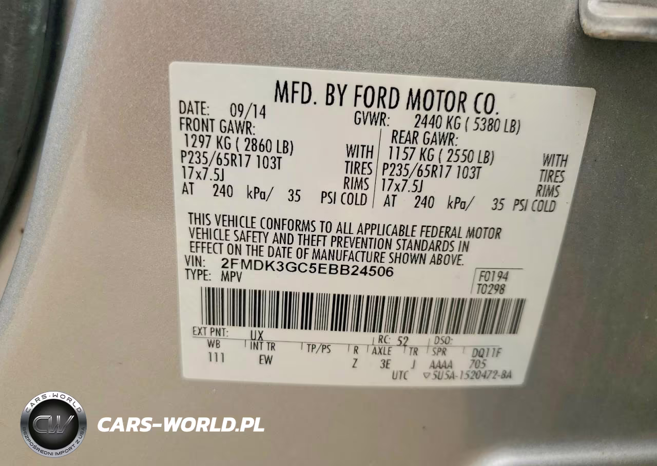2014 Ford Edge Se VIN:2FMDK3GC5EBB24506 - 13