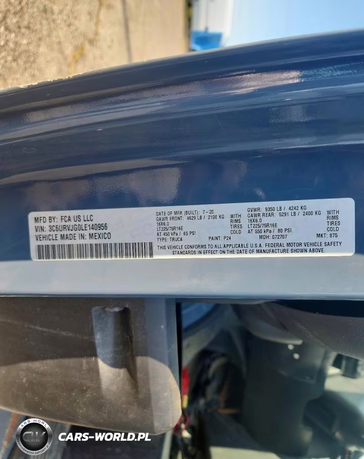 2020 Ram Promaster 3500 Delivery Van VIN:3C6URVJG0LE140956 - 12