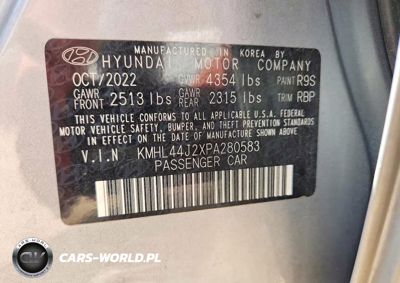 2023 Hyundai Sonata Sel Plus VIN:KMHL44J2XPA280583 - 12
