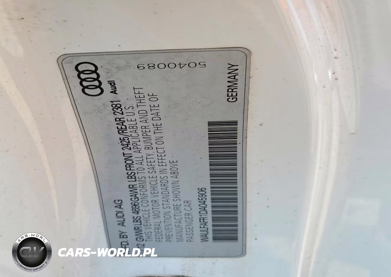 2013 Audi A5 Premium Plus VIN:WAULFAFR1DA045906 - 12