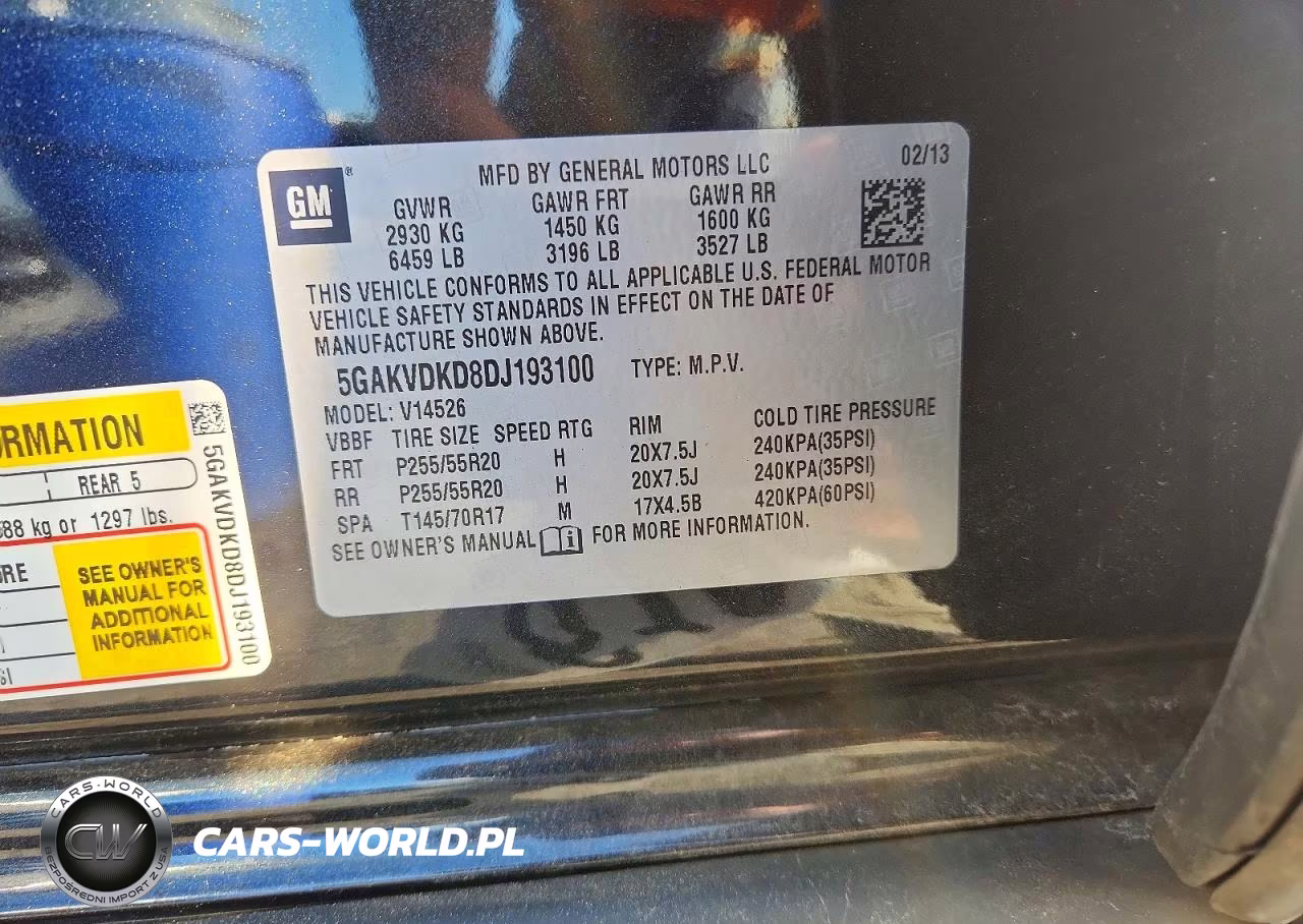 2013 Buick Enclave VIN:5GAKVDKD8DJ193100 - 13