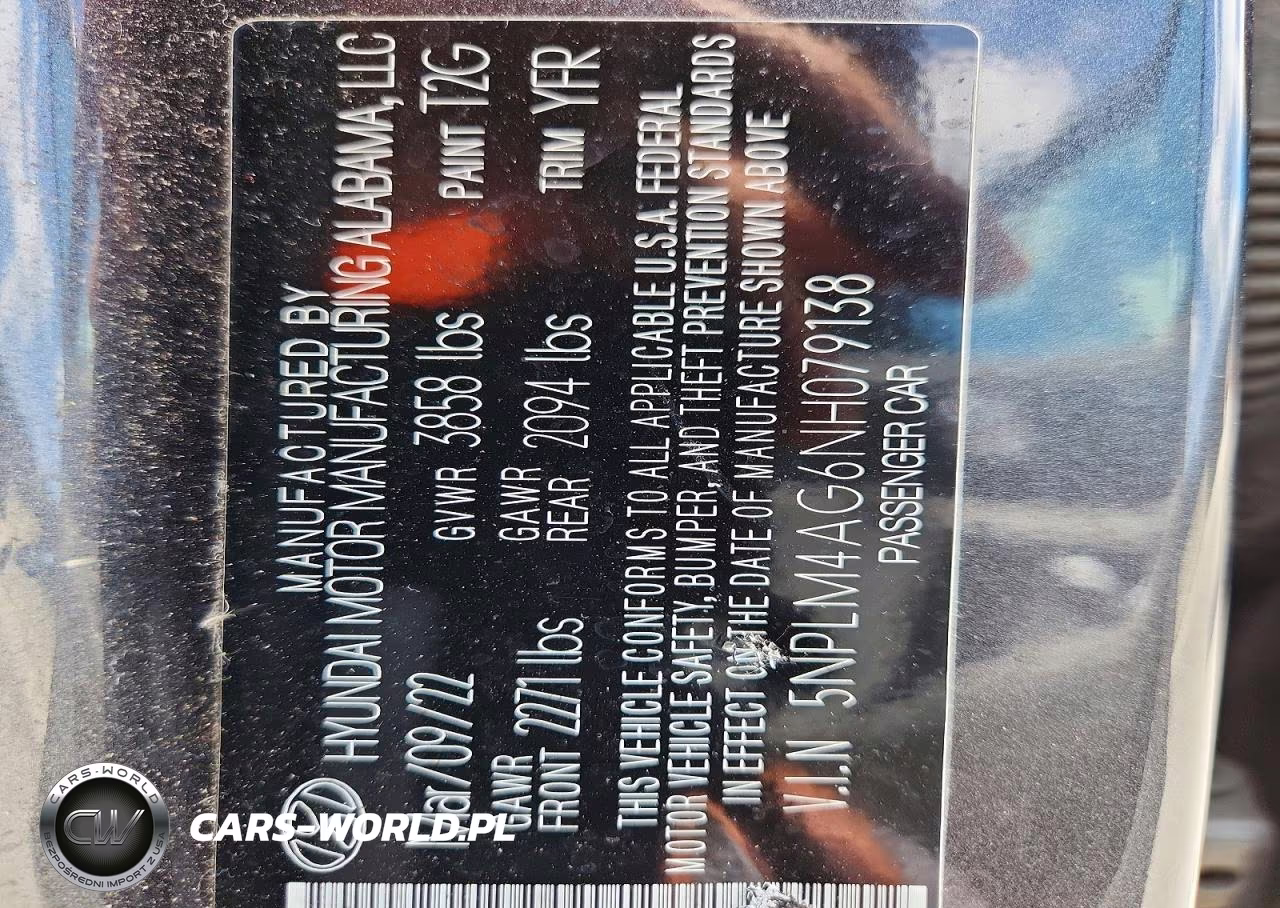 2022 Hyundai Elantra Sel VIN:5NPLM4AG6NH079138 - 12