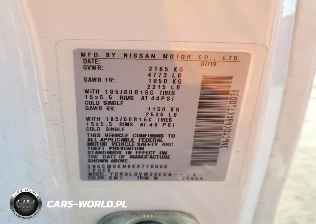 2019 Nissan Nv200 S Delivery Van VIN:3N6CM0KN8KK710038 - 12