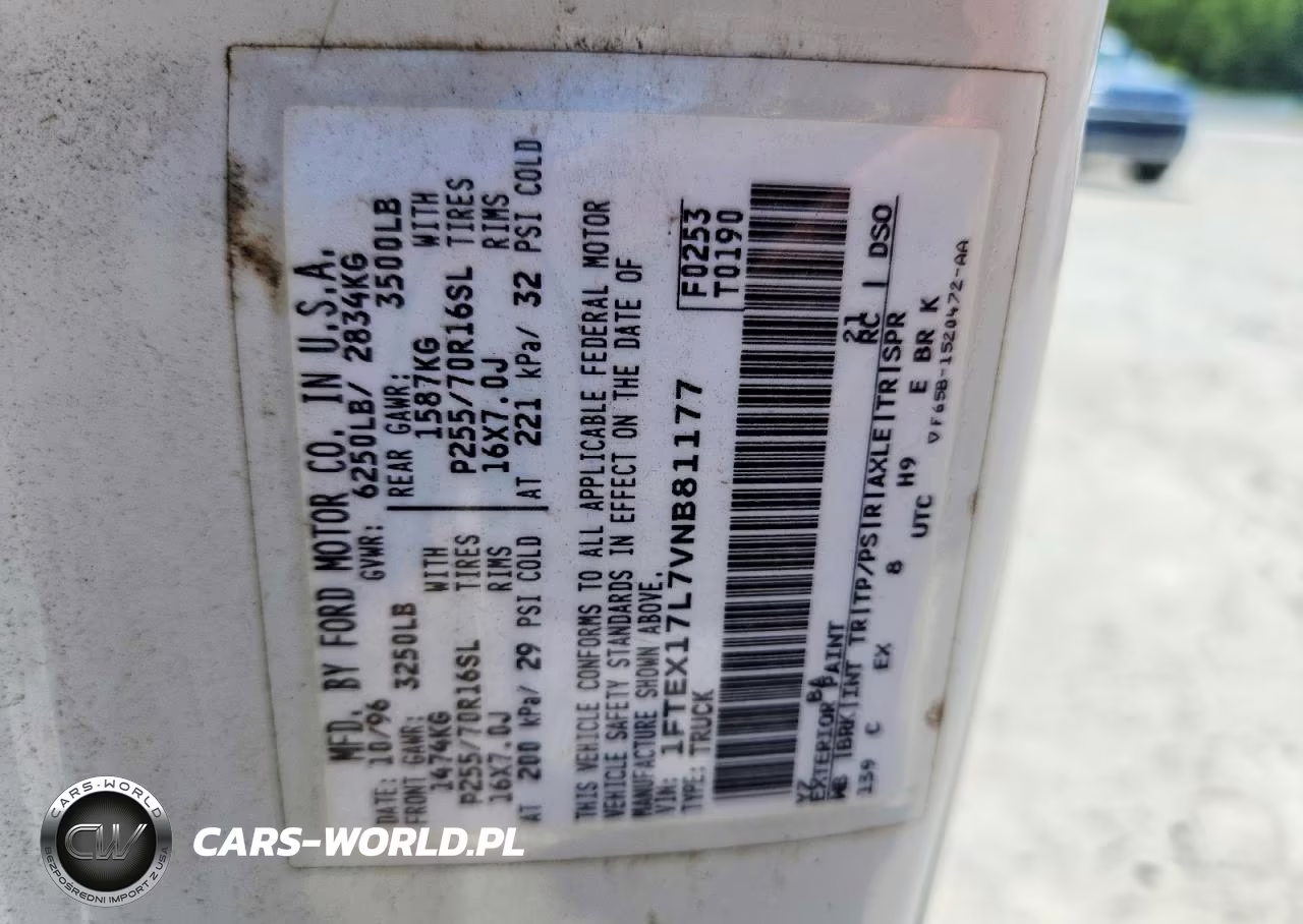 1997 Ford F150 VIN:1FTEX17L7VNB81177 - 12