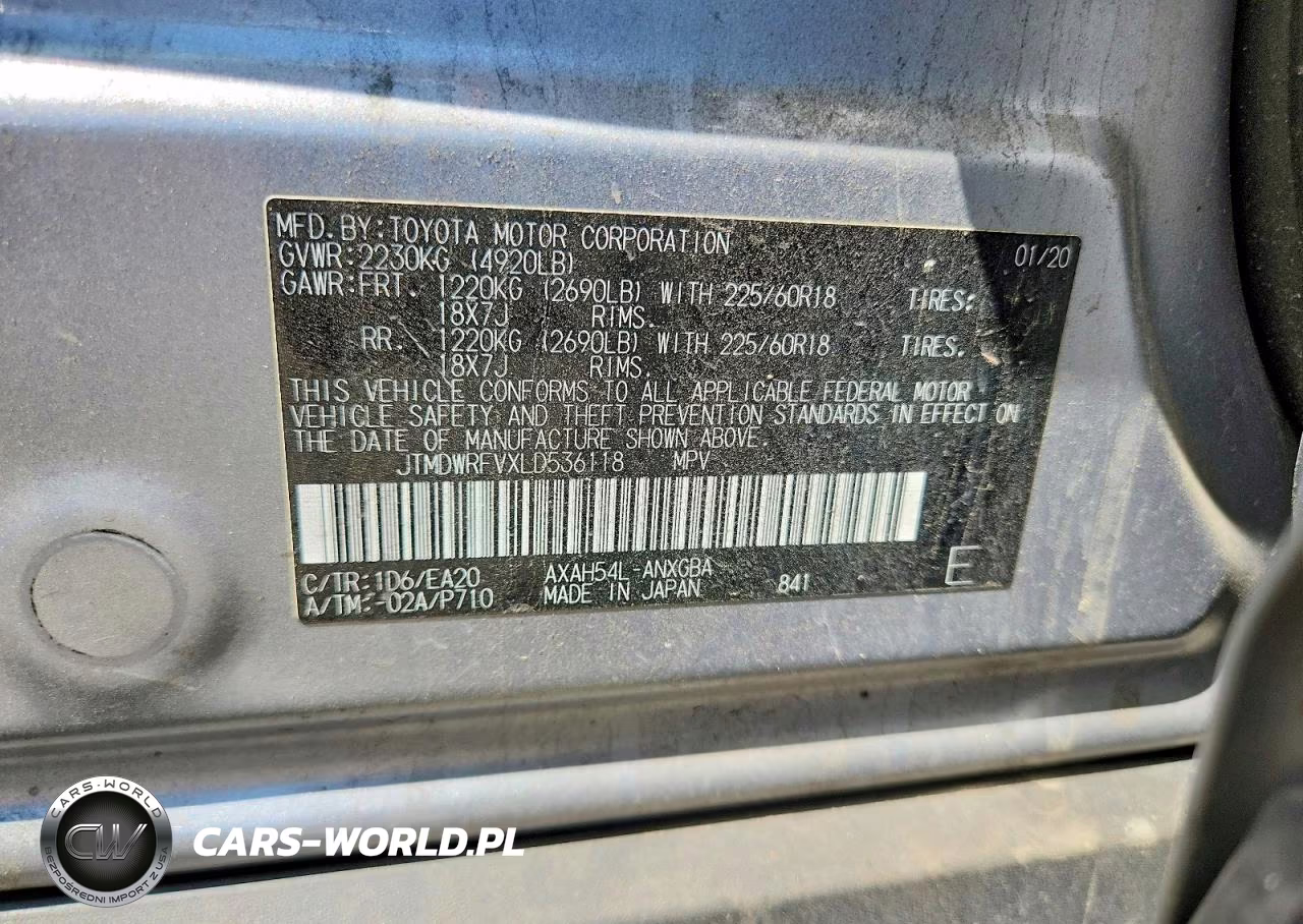 2020 Toyota Rav4 Limited VIN:JTMDWRFVXLD536118 - 13