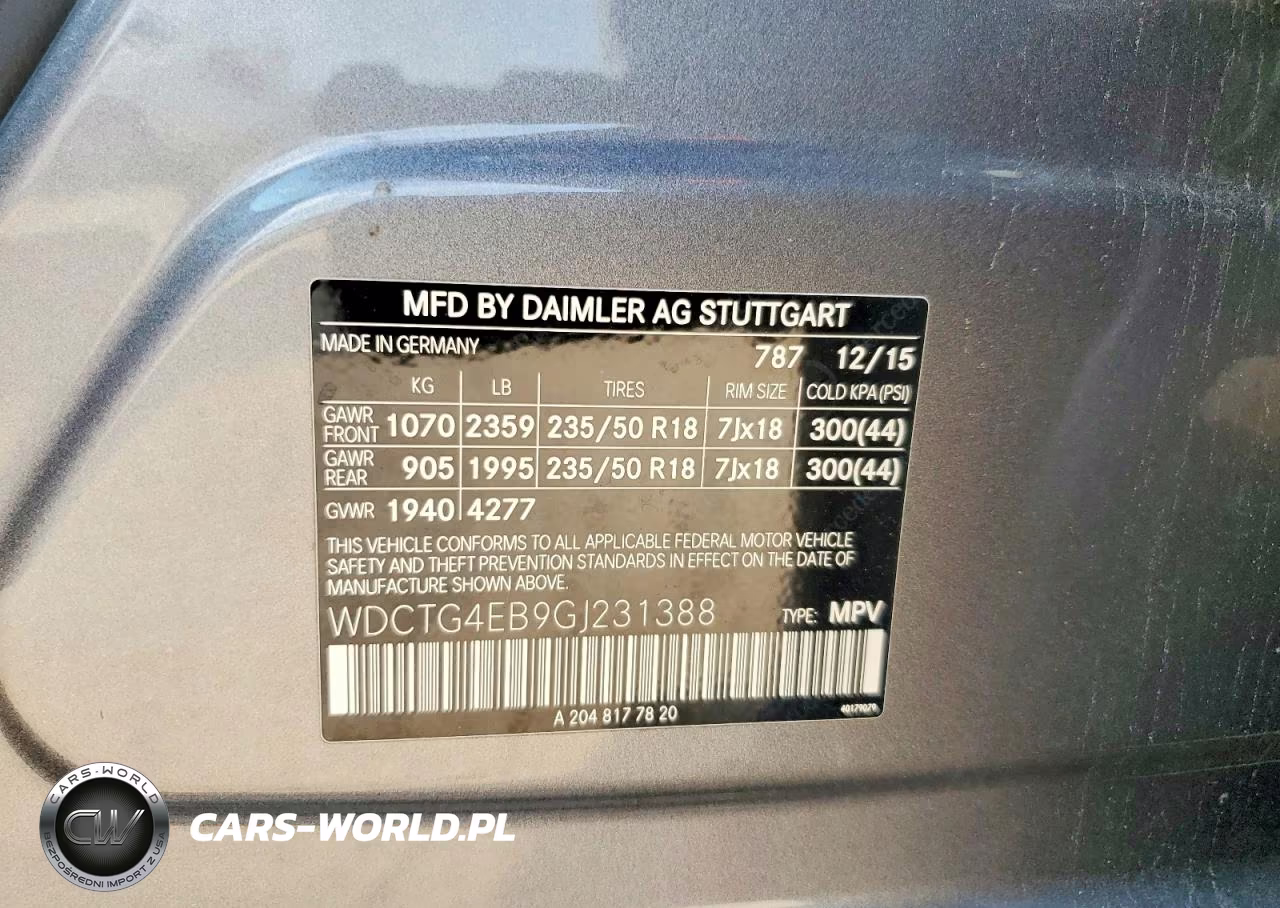 2016 Mercedes-Benz Gla 250 VIN:WDCTG4EB9GJ231388 - 13