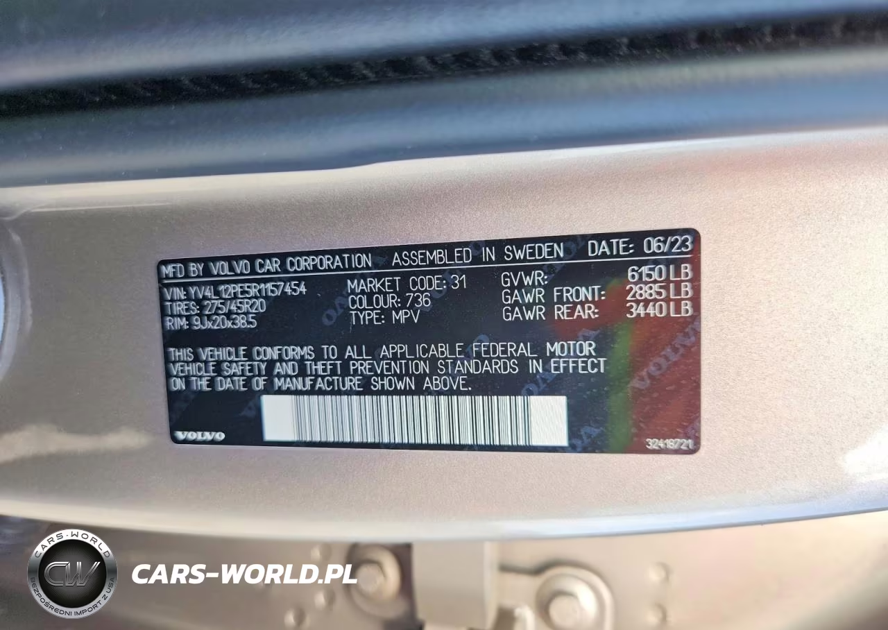 2024 Volvo Xc90 B5 Plus Bright Theme VIN:YV4L12PE5R1157454 - 13