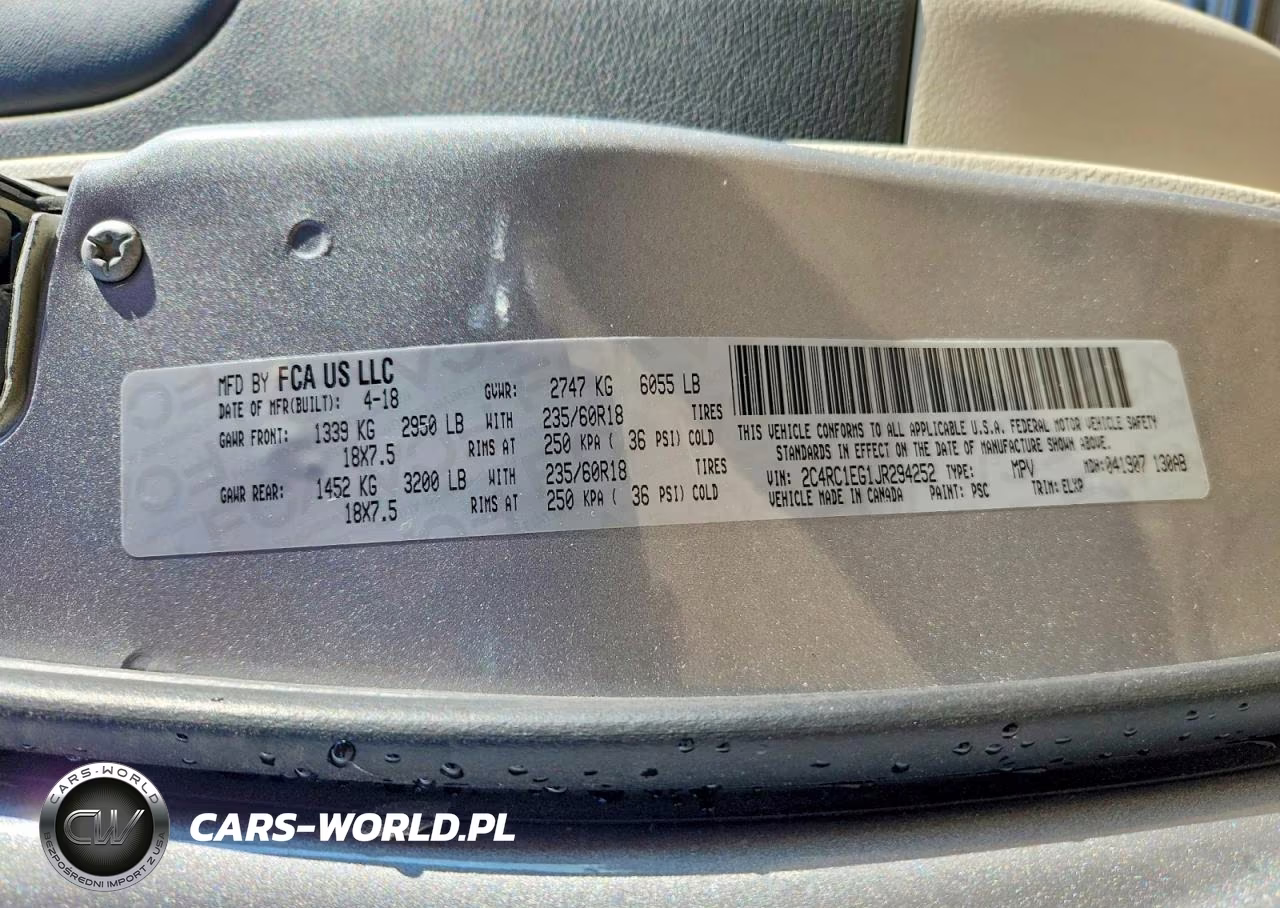 2018 Chrysler Pacifica Touring L Plus VIN:2C4RC1EG1JR294252 - 14