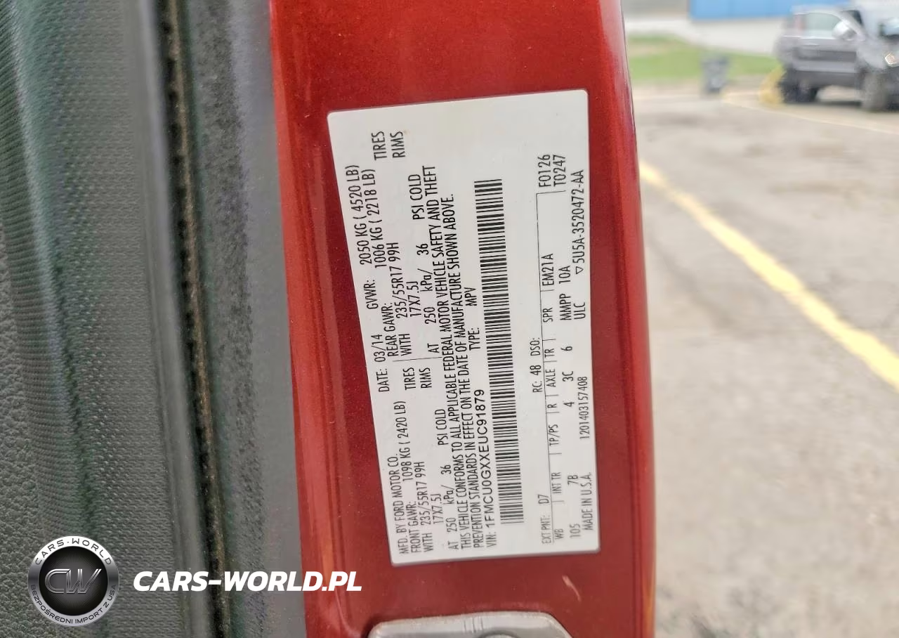2014 Ford Escape Se VIN:1FMCU0GXXEUC91879 - 13