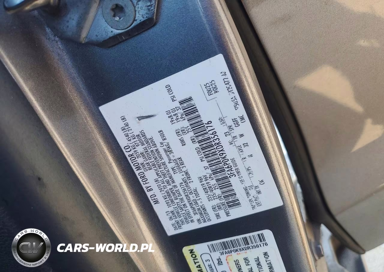 2013 Ford Fusion Titanium VIN:3FA6P0K9XDR356176 - 12