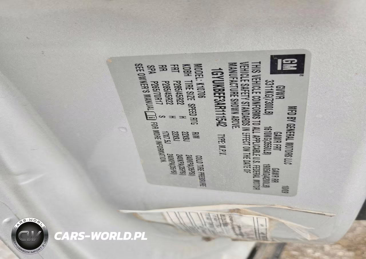 2010 Cadillac Escalade Luxury VIN:1GYUKBEF3AR111542 - 13