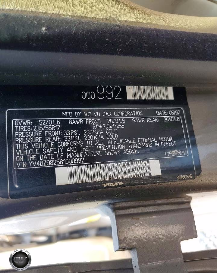 2008 Volvo Xc70 VIN:YV4BZ982581000992 - 13