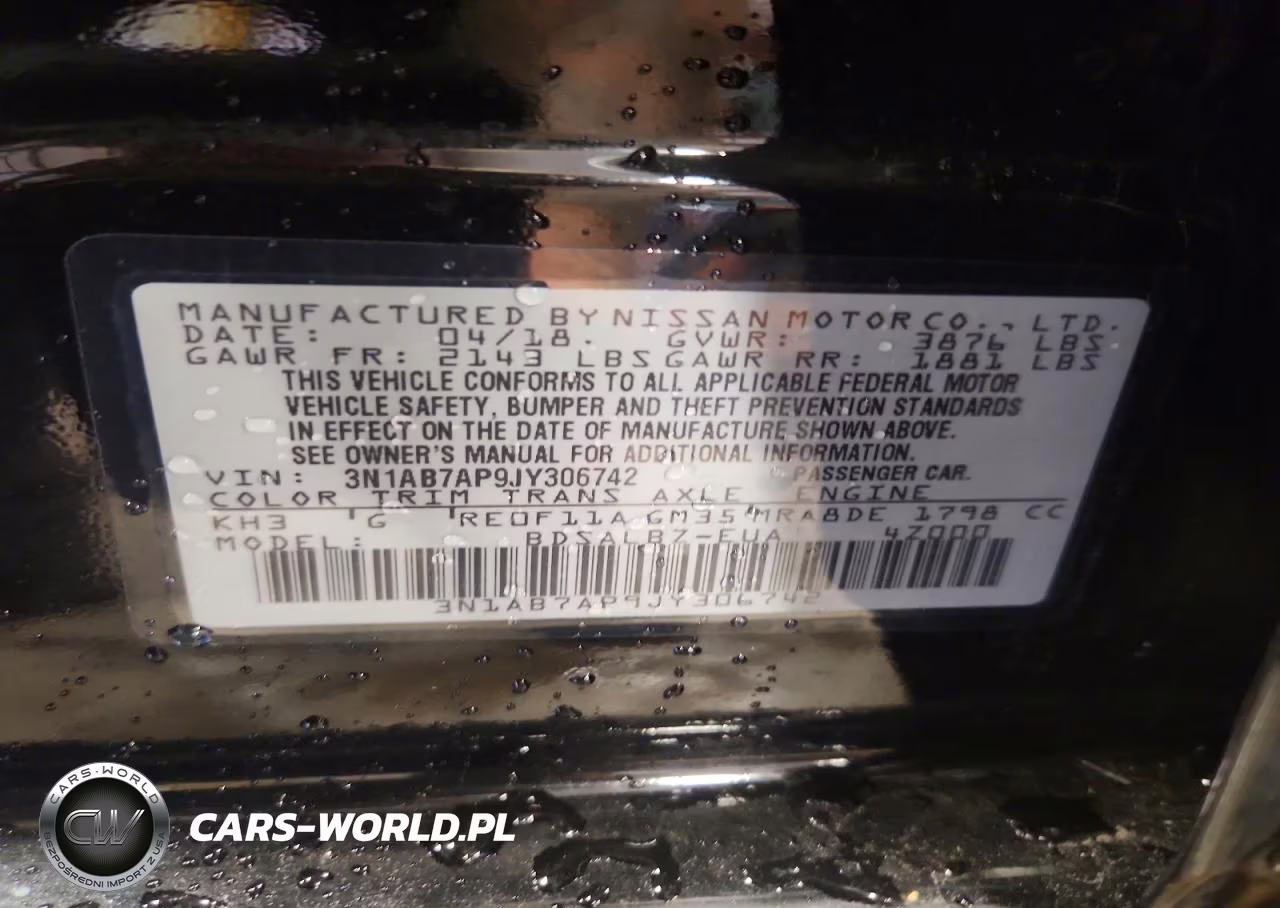 2018 Nissan Sentra S VIN:3N1AB7AP9JY306742 - 12