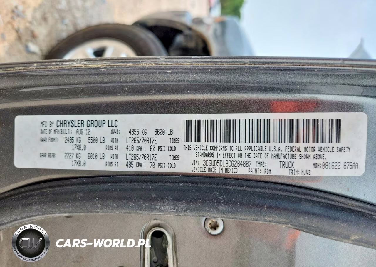 2012 Dodge Ram 2500 Slt VIN:3C6UD5DL9CG284887 - 12
