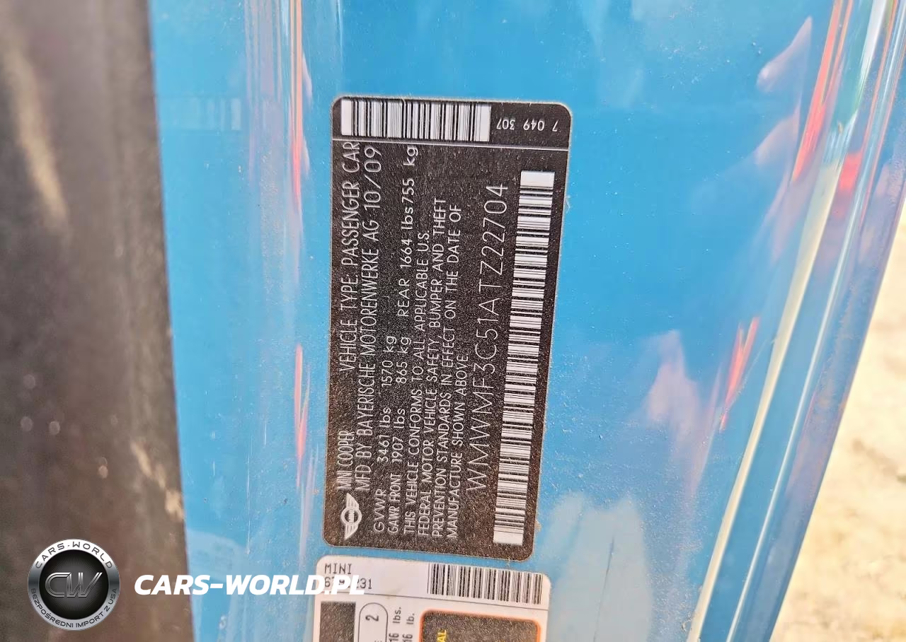 2010 Mini Cooper VIN:WMWMF3C51ATZ22704 - 13