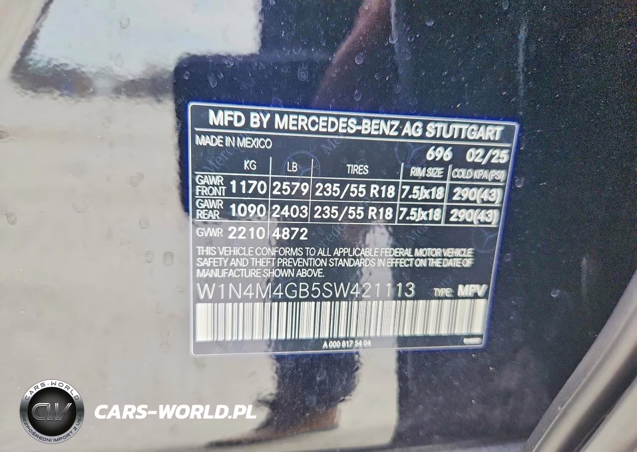 2025 Mercedes-Benz Glb 250 VIN:W1N4M4GB5SW421113 - 12