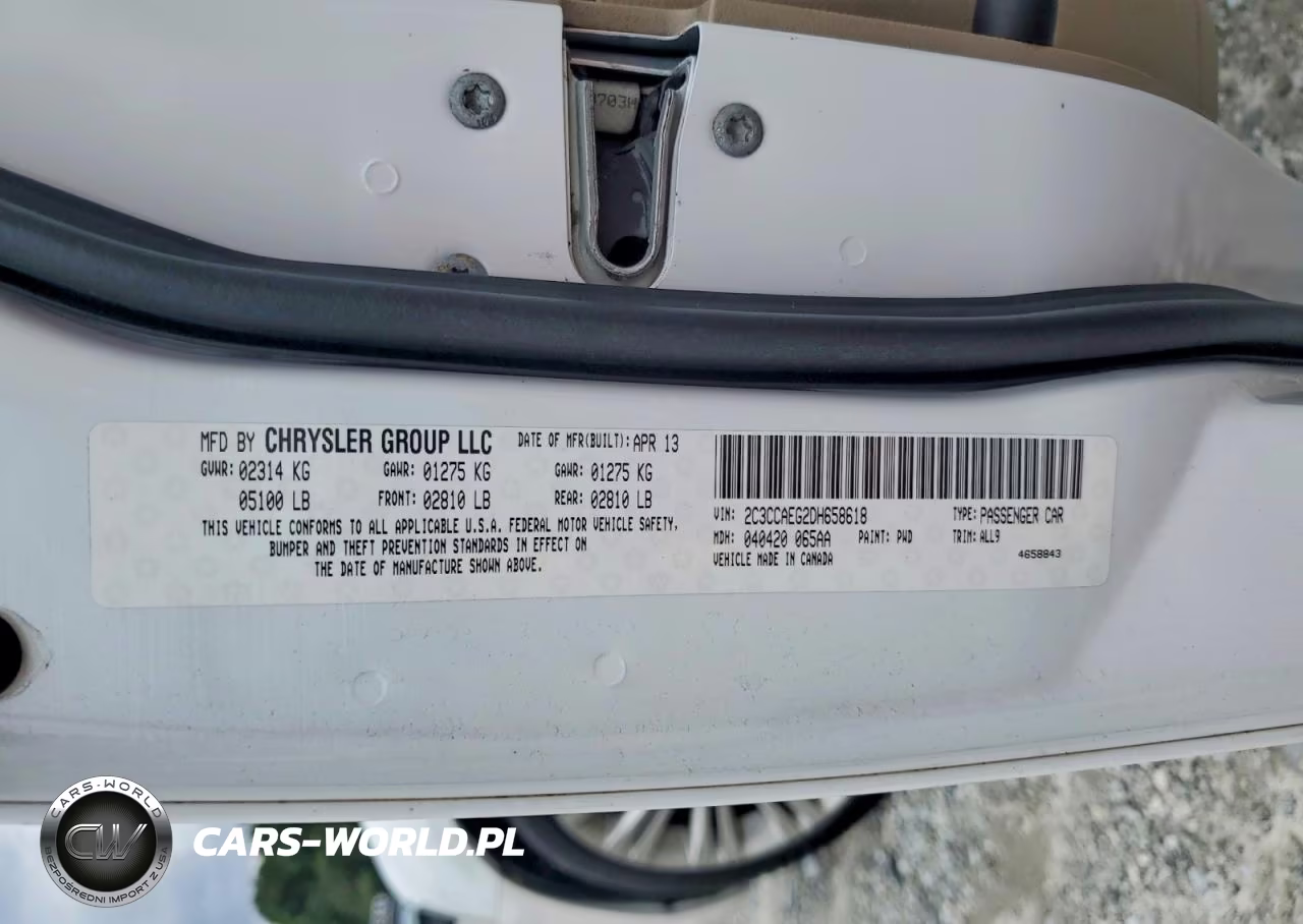 2013 Chrysler 300C VIN:2C3CCAEG2DH658618 - 12