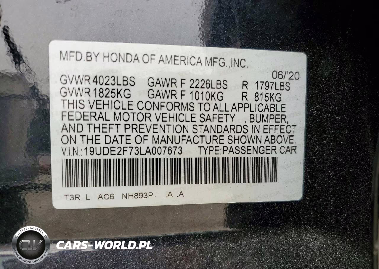 2020 Acura Ilx Premium VIN:19UDE2F73LA007673 - 12