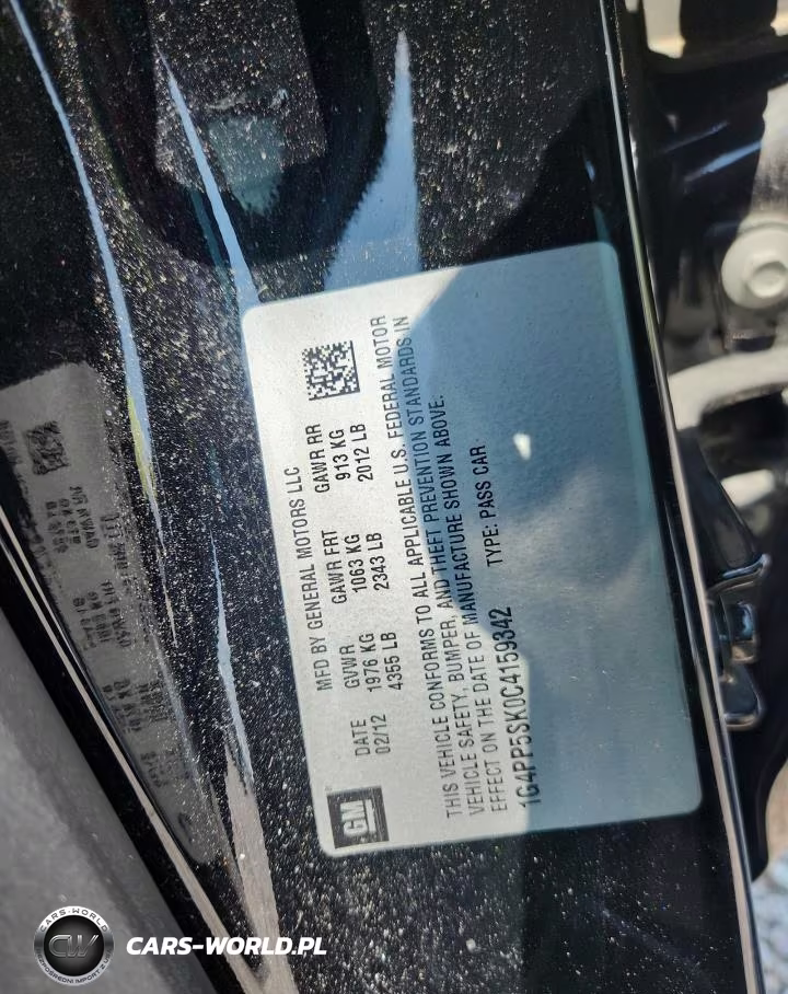 2012 Buick Verano VIN:1G4PP5SK0C4159342 - 12