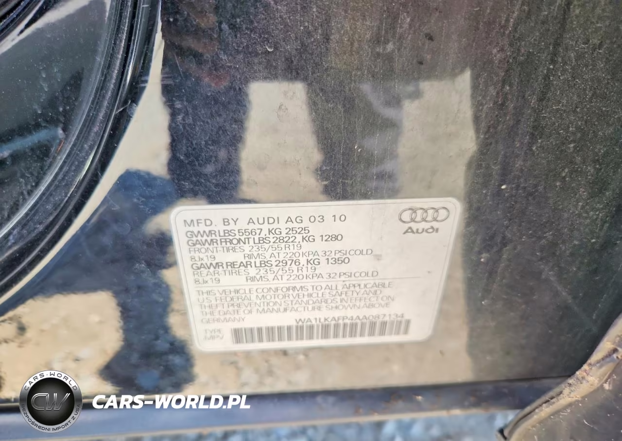 2010 Audi Q5 Premium Plus VIN:WA1LKAFP4AA087134 - 13