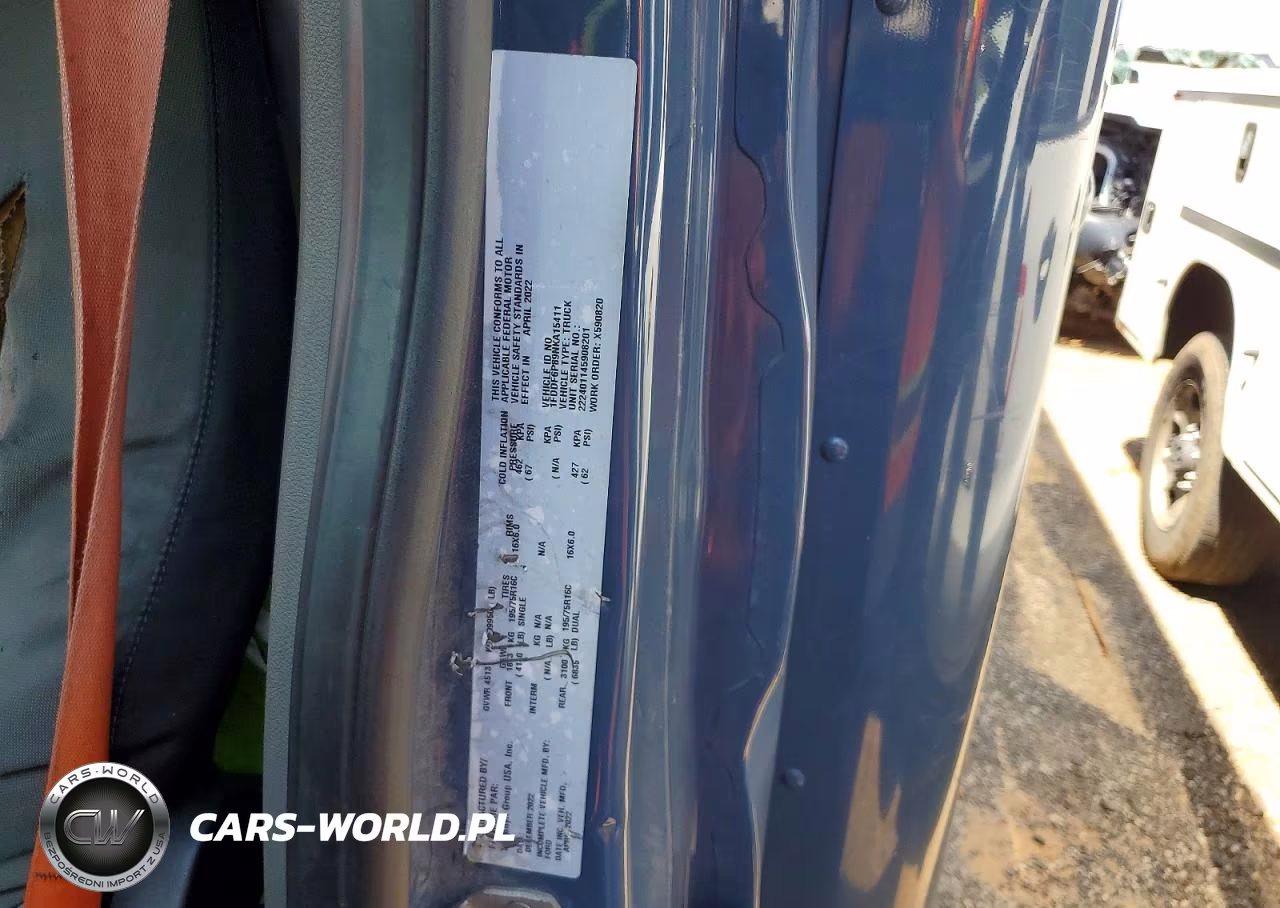 2022 Ford Transit T-350 Hd VIN:1FDDF6P89NKA15411 - 12