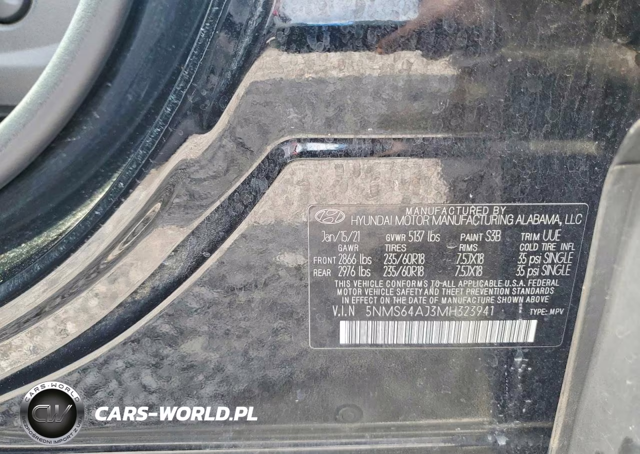 2021 Hyundai Santa Fe Sel VIN:5NMS64AJ3MH323941 - 13