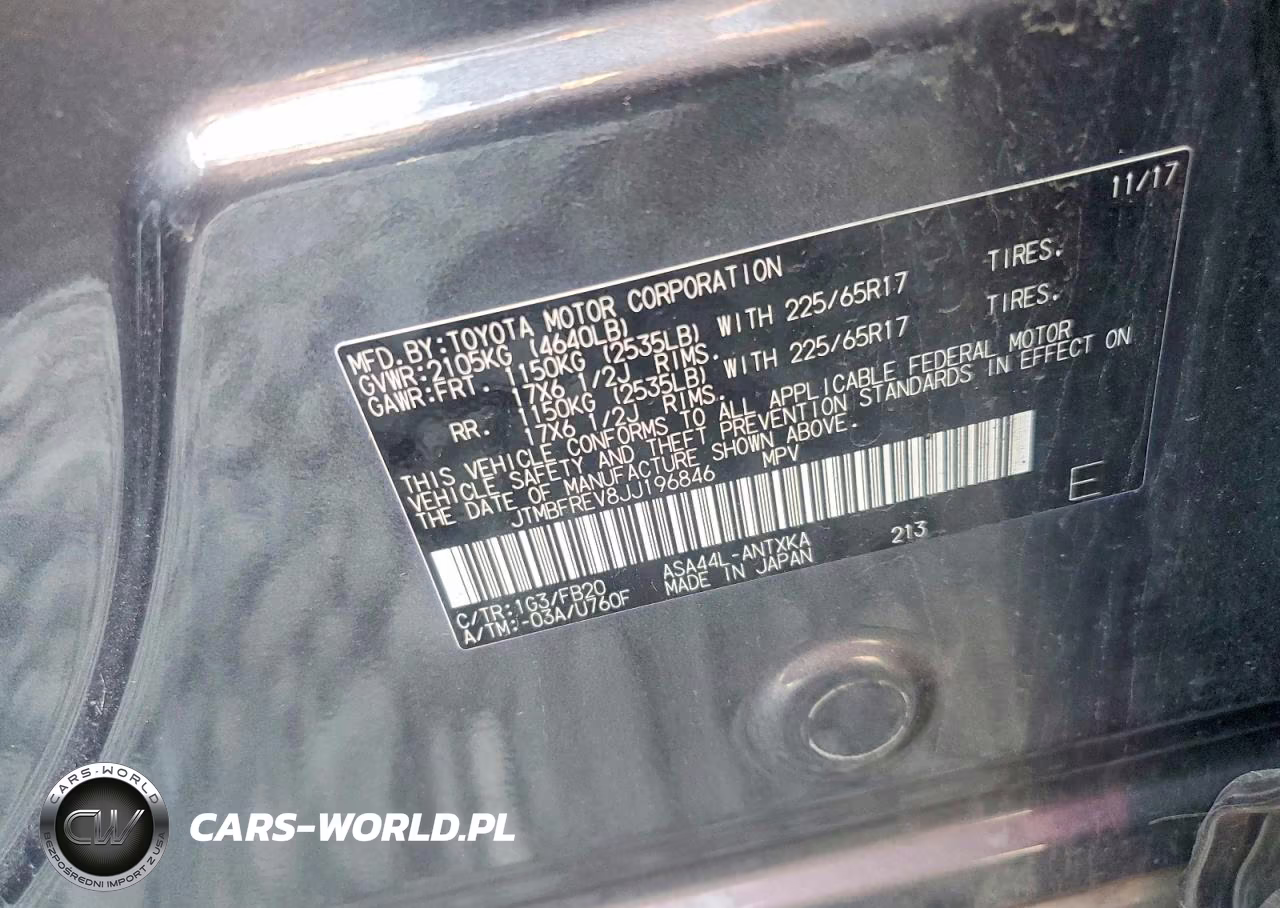 2018 Toyota Rav4 Le VIN:JTMBFREV8JJ196846 - 13