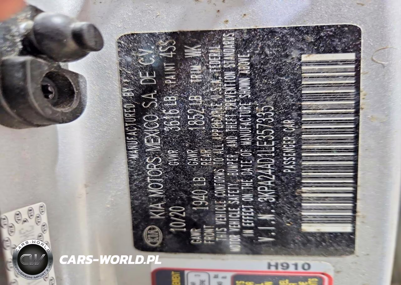 2020 Kia Rio S VIN:3KPA24AD1LE357335 - 13