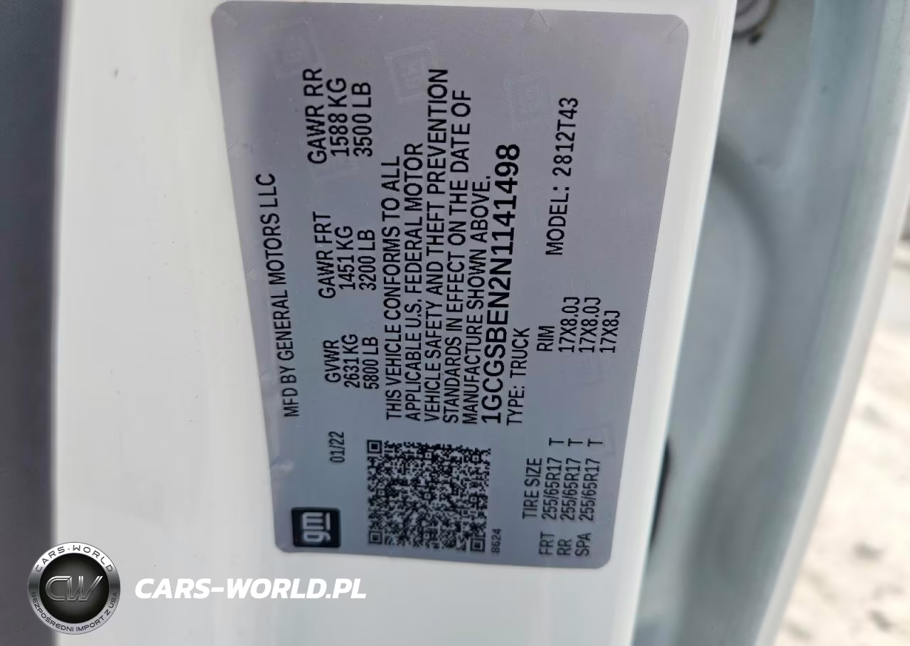 2022 Chevrolet Colorado VIN:1GCGSBEN2N1141498 - 12