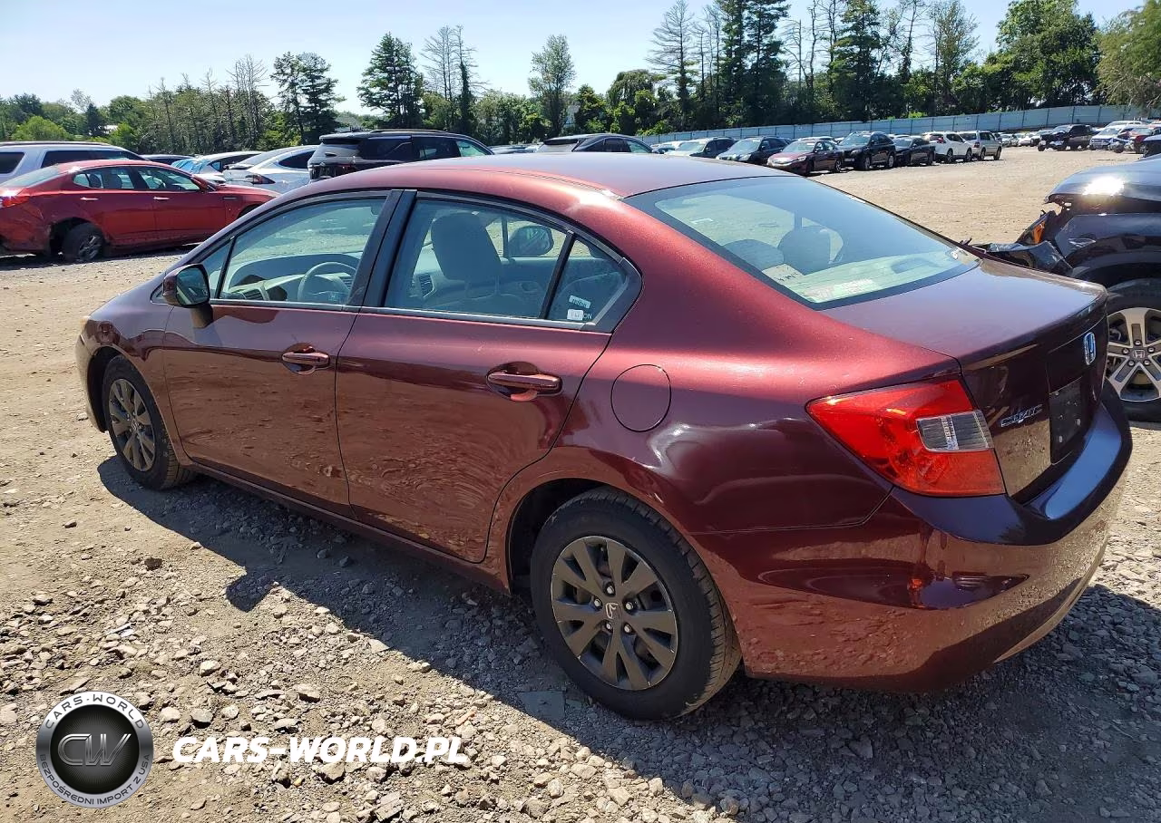 2012 Honda Civic Lx VIN:19XFB2F57CE079486 - 2