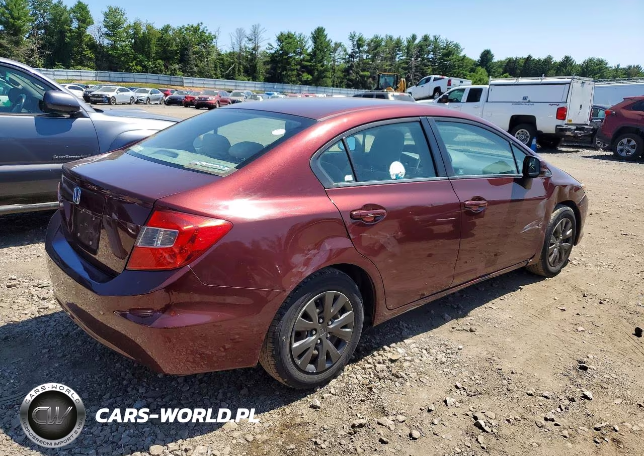 2012 Honda Civic Lx VIN:19XFB2F57CE079486 - 3