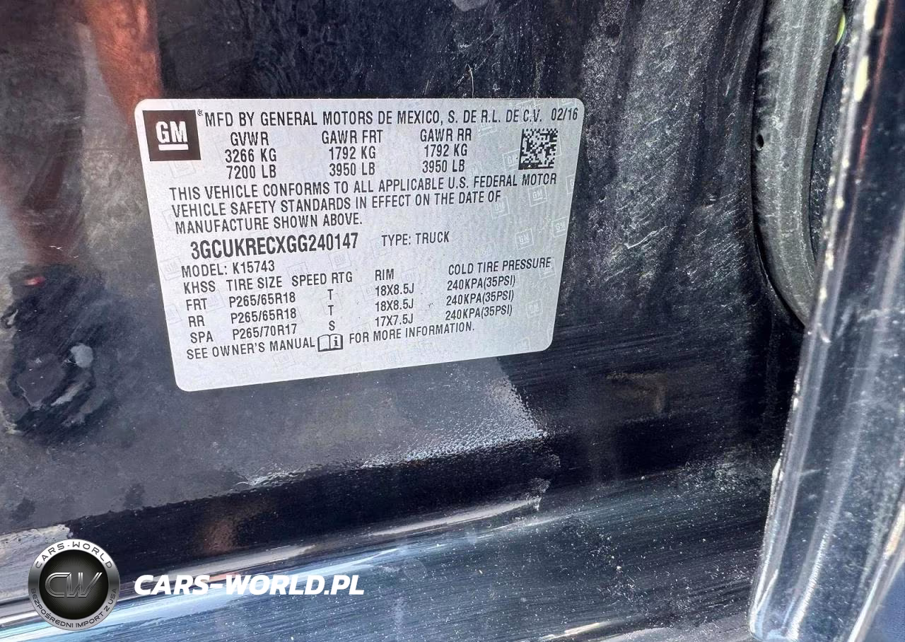 2016 Chevrolet Silverado K1500 Lt VIN:3GCUKRECXGG240147 - 12