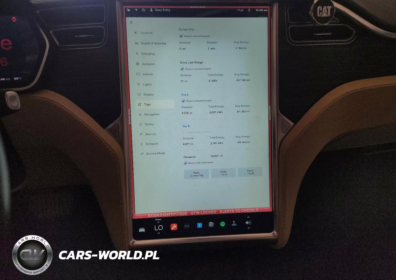 2015 Tesla Model S 85D VIN:5YJSA1H24FFP77826 - 9
