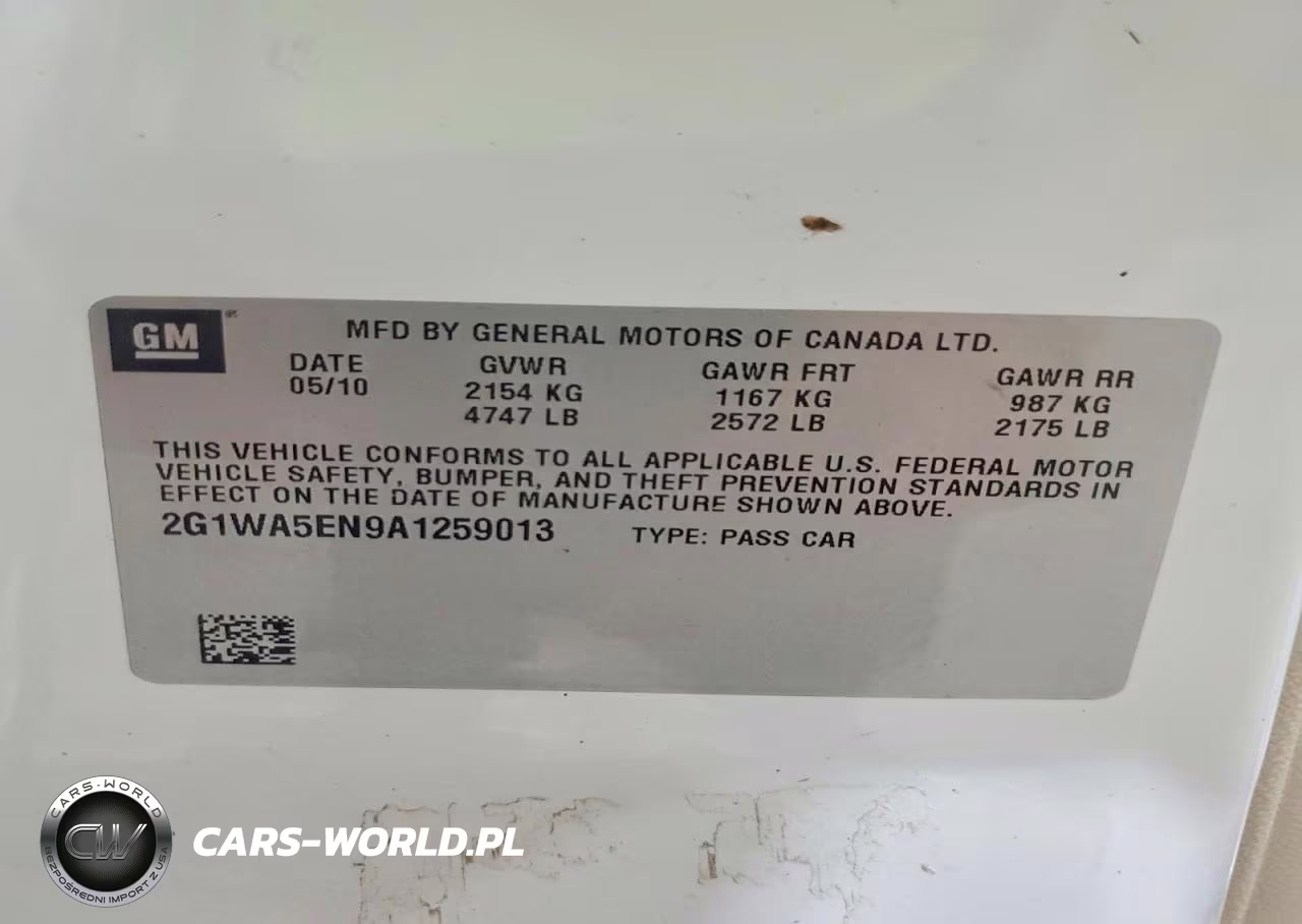 2010 Chevrolet Impala Ls VIN:2G1WA5EN9A1259013 - 12