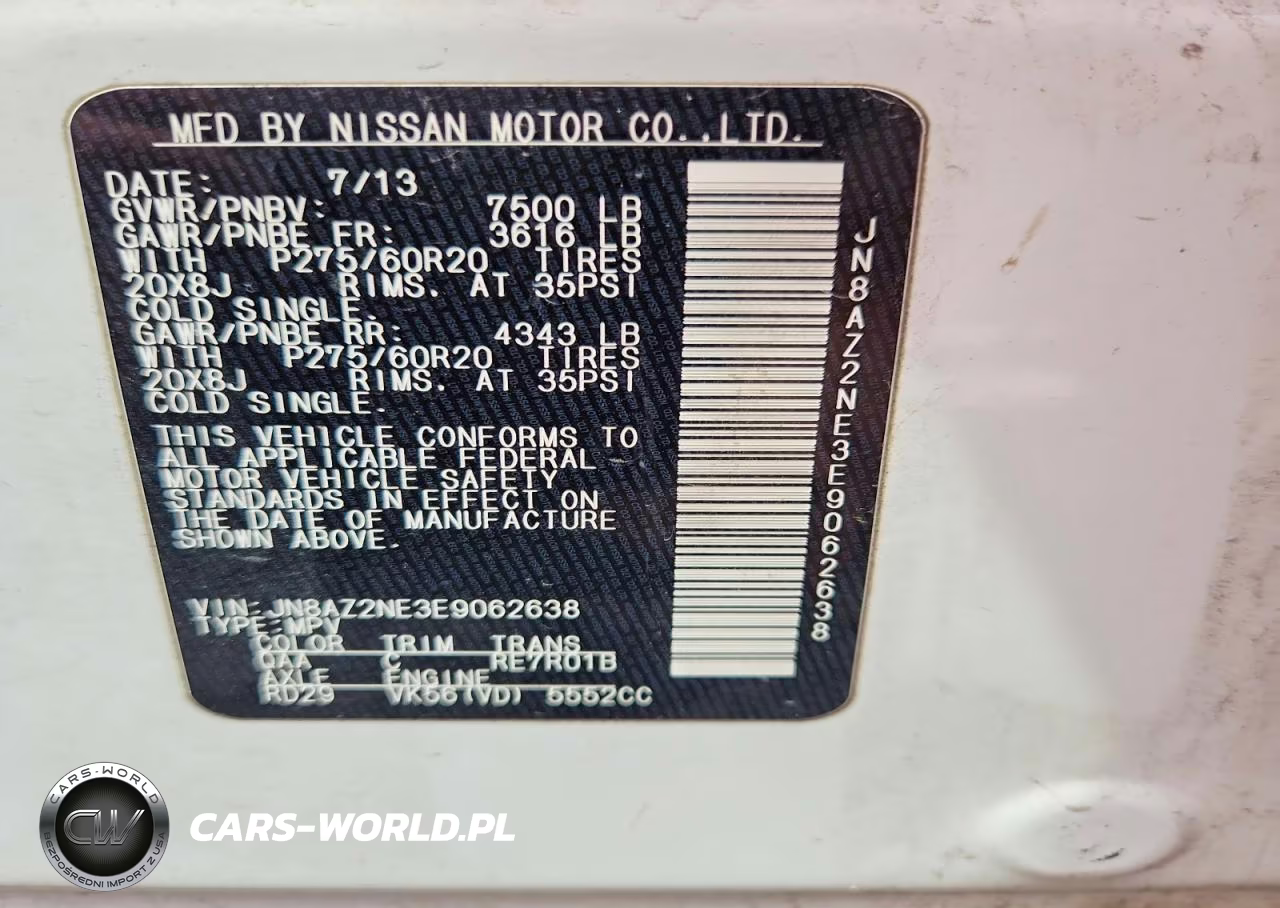 2014 Infiniti Qx80 Base VIN:JN8AZ2NE3E9062638 - 13