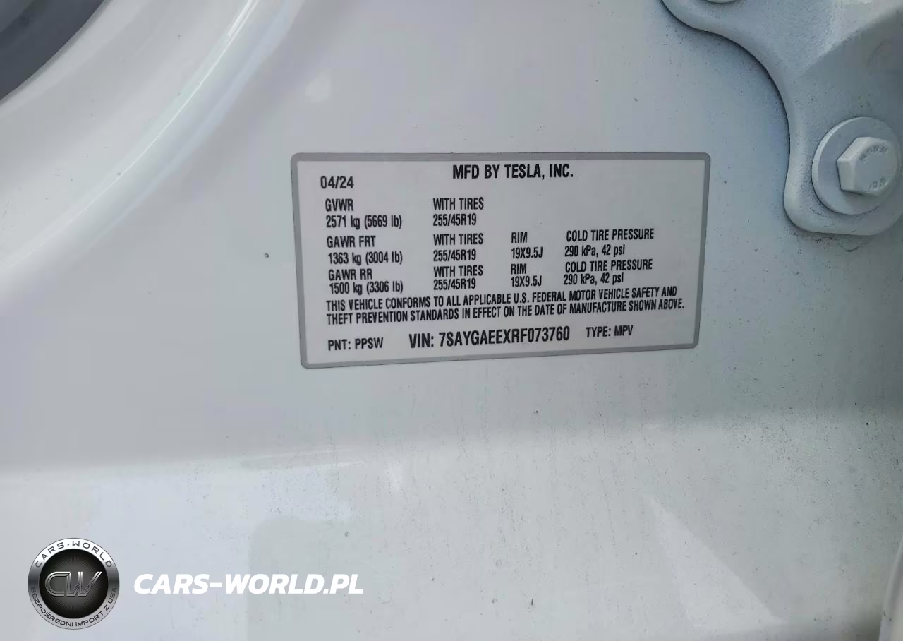 2024 Tesla Model Y VIN:7SAYGAEEXRF073760 - 12
