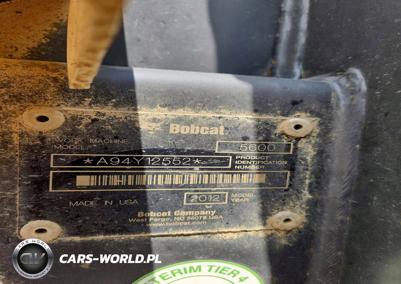 2012 Bobcat 5600 Utility Vehicle VIN:A94Y12552 - 10