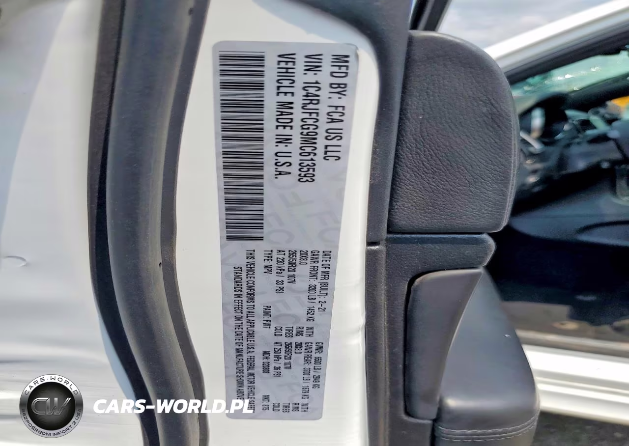 2021 Jeep Grand Cherokee Overland VIN:1C4RJFCG9MC613593 - 13