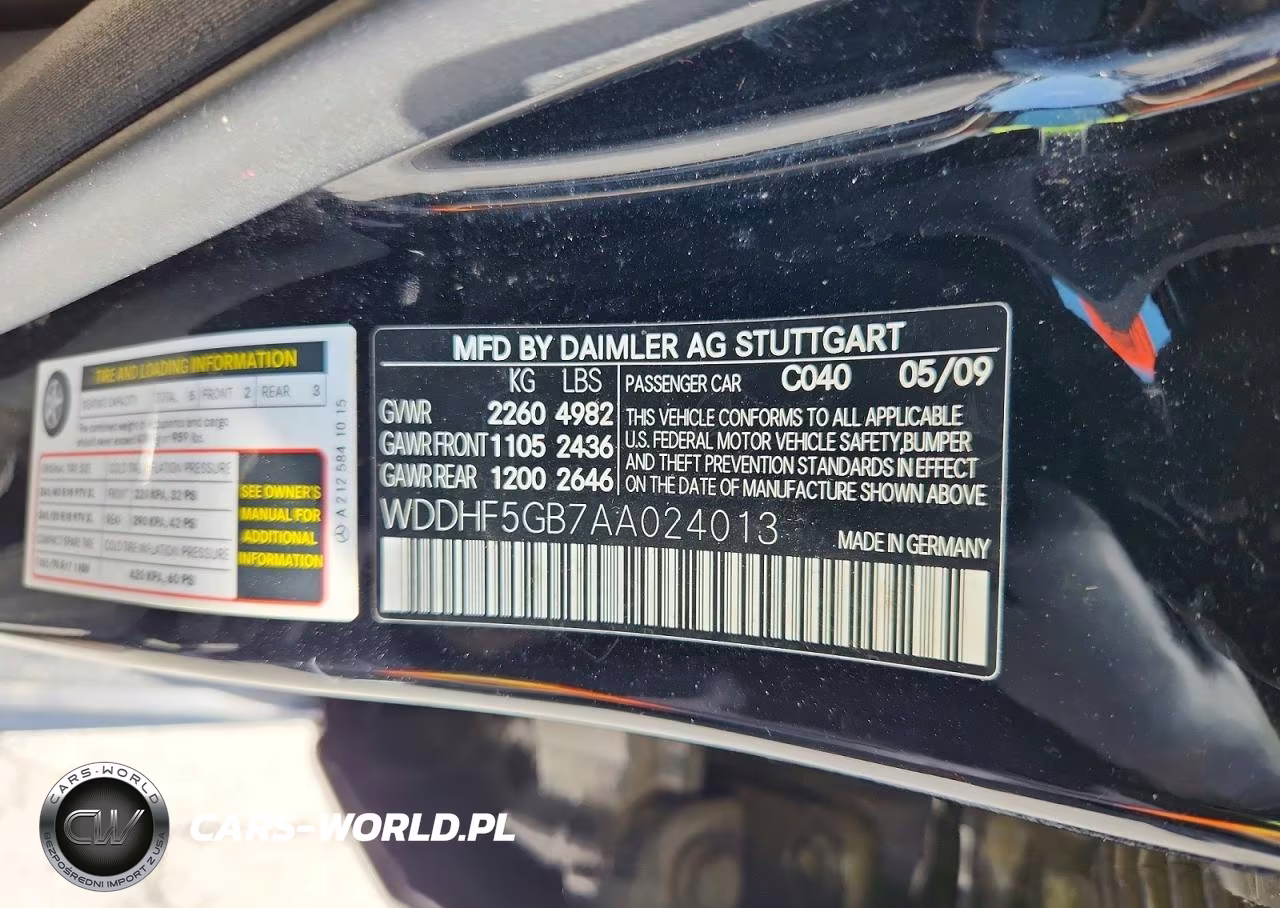 2010 Mercedes-Benz E 350 VIN:WDDHF5GB7AA024013 - 12