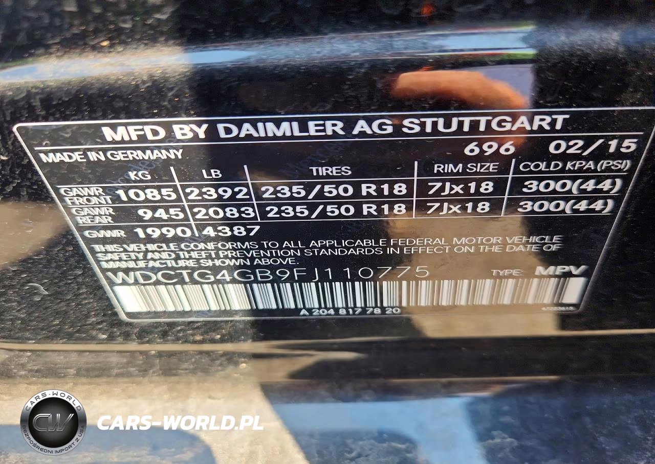 2015 Mercedes-Benz Gla 250 4Matic VIN:WDCTG4GB9FJ110775 - 13