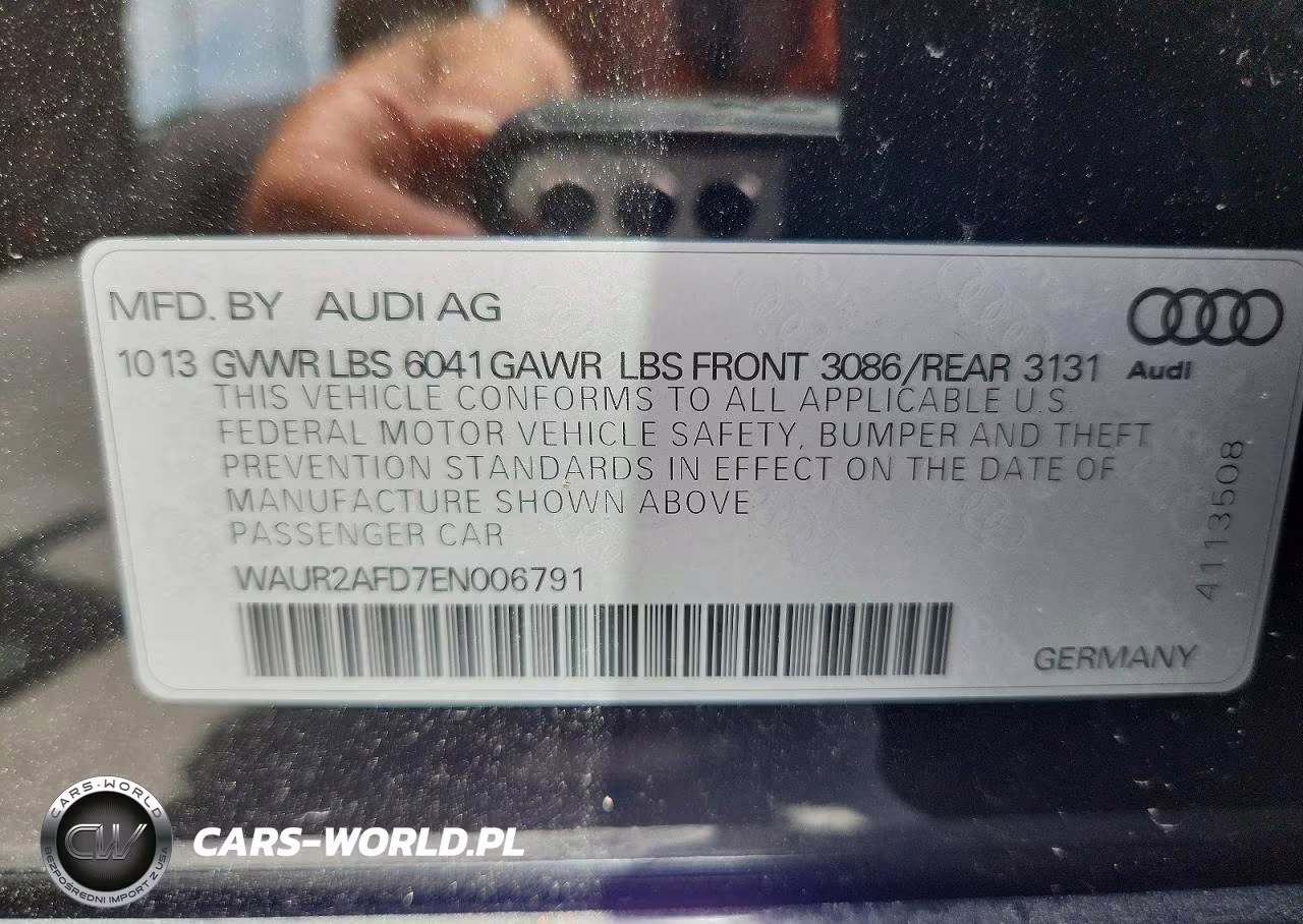 2014 Audi A8 L Quattro VIN:WAUR2AFD7EN006791 - 12