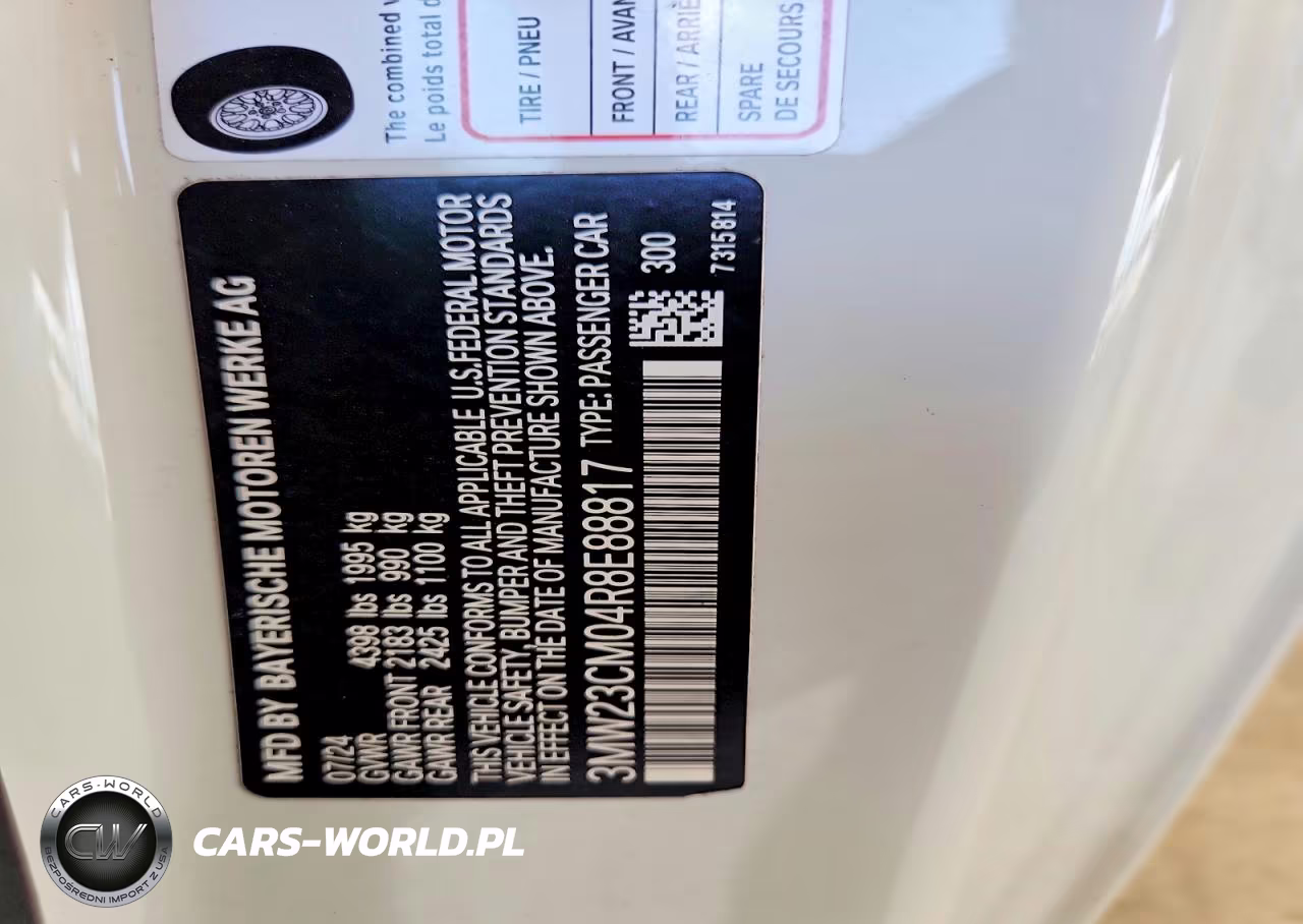 2024 BMW 230I VIN:3MW23CM04R8E88817 - 13