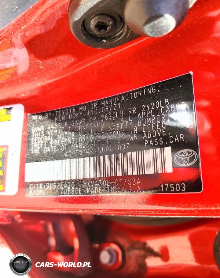 2022 Toyota Camry Se VIN:4T1T11AK4NU002037 - 12