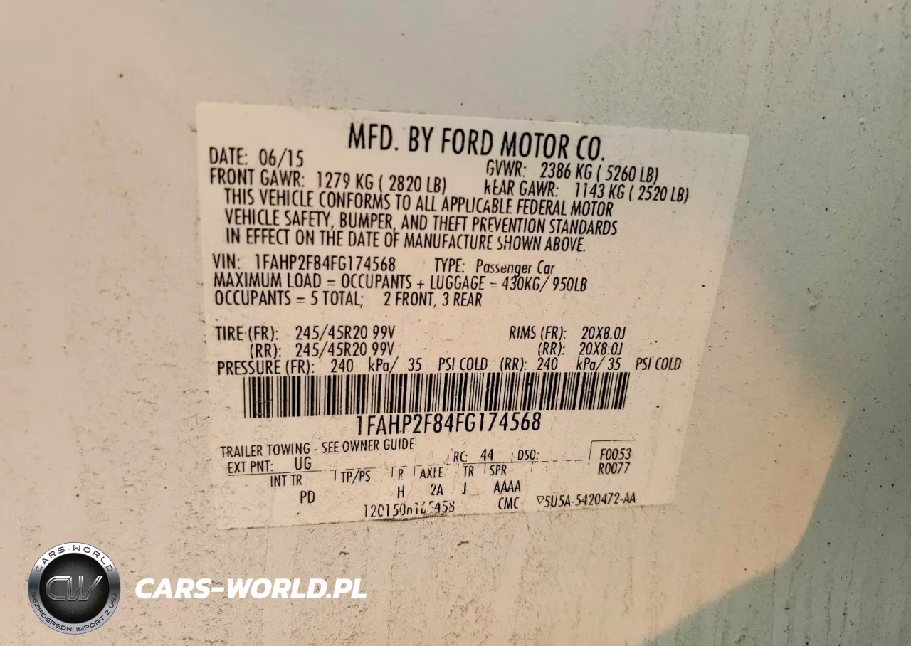 2015 Ford Taurus Limited VIN:1FAHP2F84FG174568 - 12