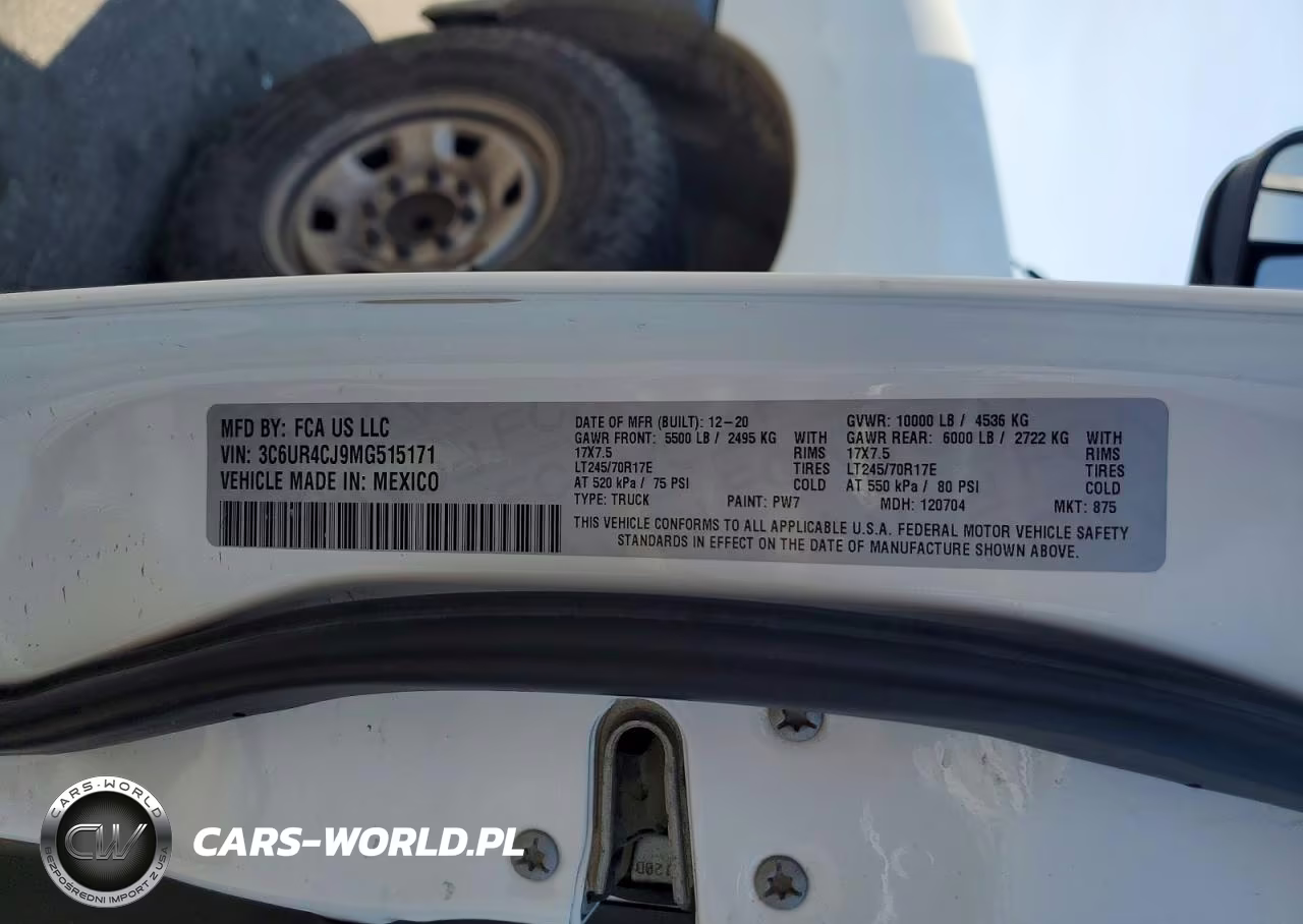 2021 Ram 2500 Tradesman VIN:3C6UR4CJ9MG515171 - 12