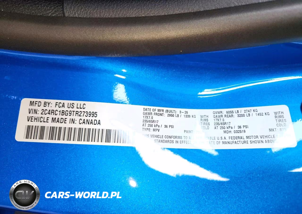2026 Chrysler Pacifica Select VIN:2C4RC1BG9TR273995 - 13